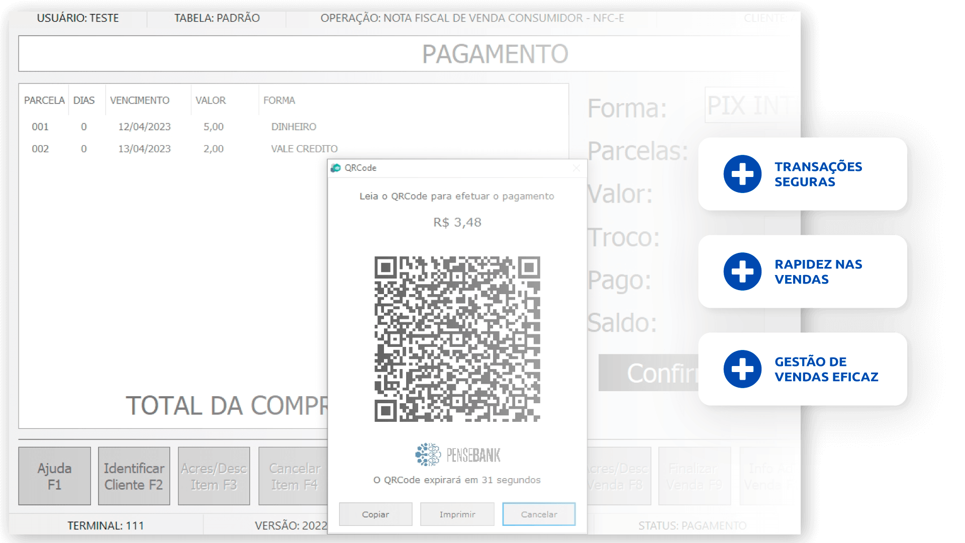 Pix no PDV